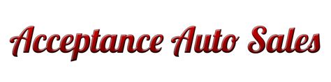 Acceptance auto sales - Acceptance Auto Sales are one of the Used car dealer in Douglas County, Georgia. They are listed here as buy here pay here dealers in Douglasville. You can contact Acceptance Auto Sales at their contact number (770) 949-8080. They are Rated 4.5 out of 5, dealers based on 120 Google reviews. Location and Map